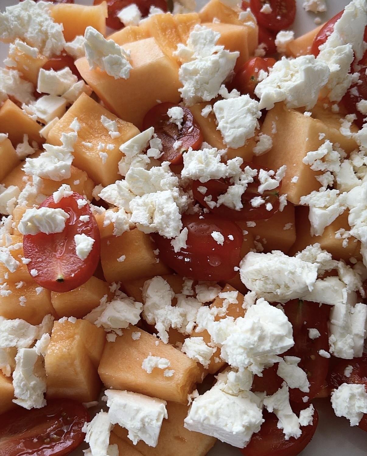 Tomate feta melon